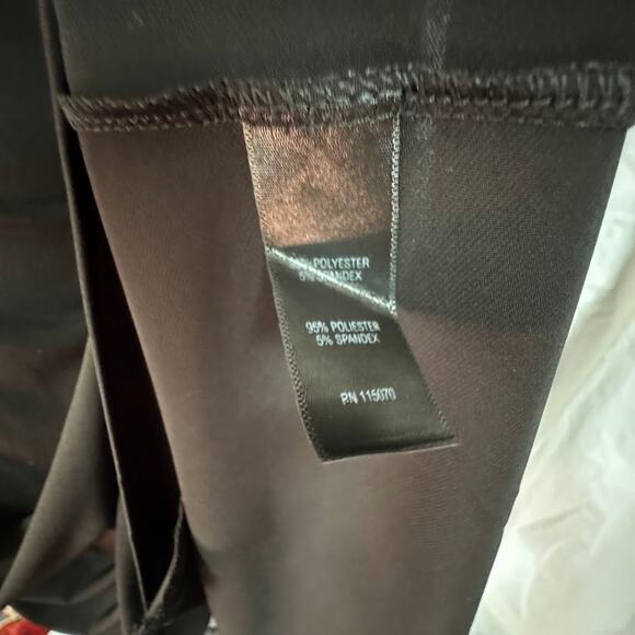 NWT- Nina Leonard Trapeze Dress Black 3/4 Sleeve Stretch Knit Women sz Small - Picture 9 of 10